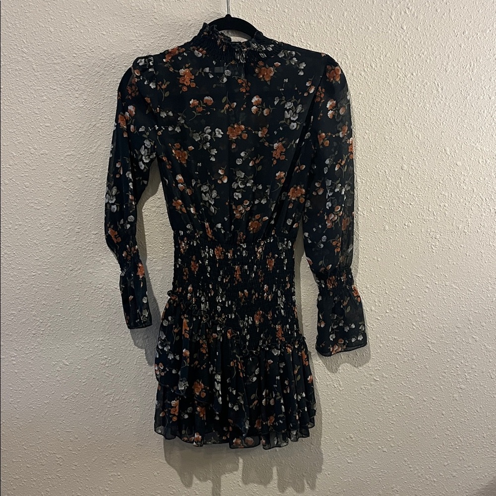Princess Polly Evening Bloom Mini Dress Green Size 2 - Picture 3 of 5